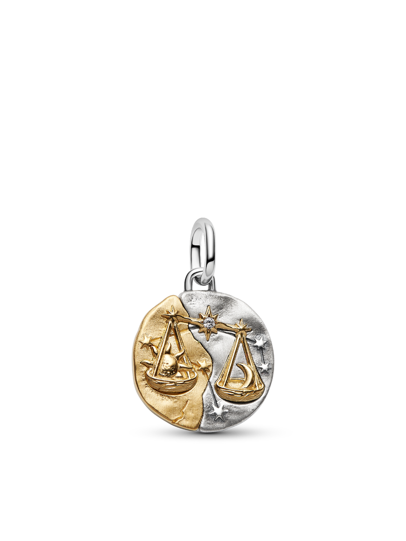 Libra Medallion Charm Necklace