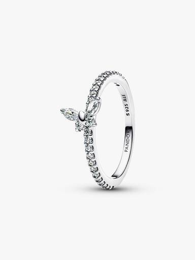 Bague Papillon scintillant