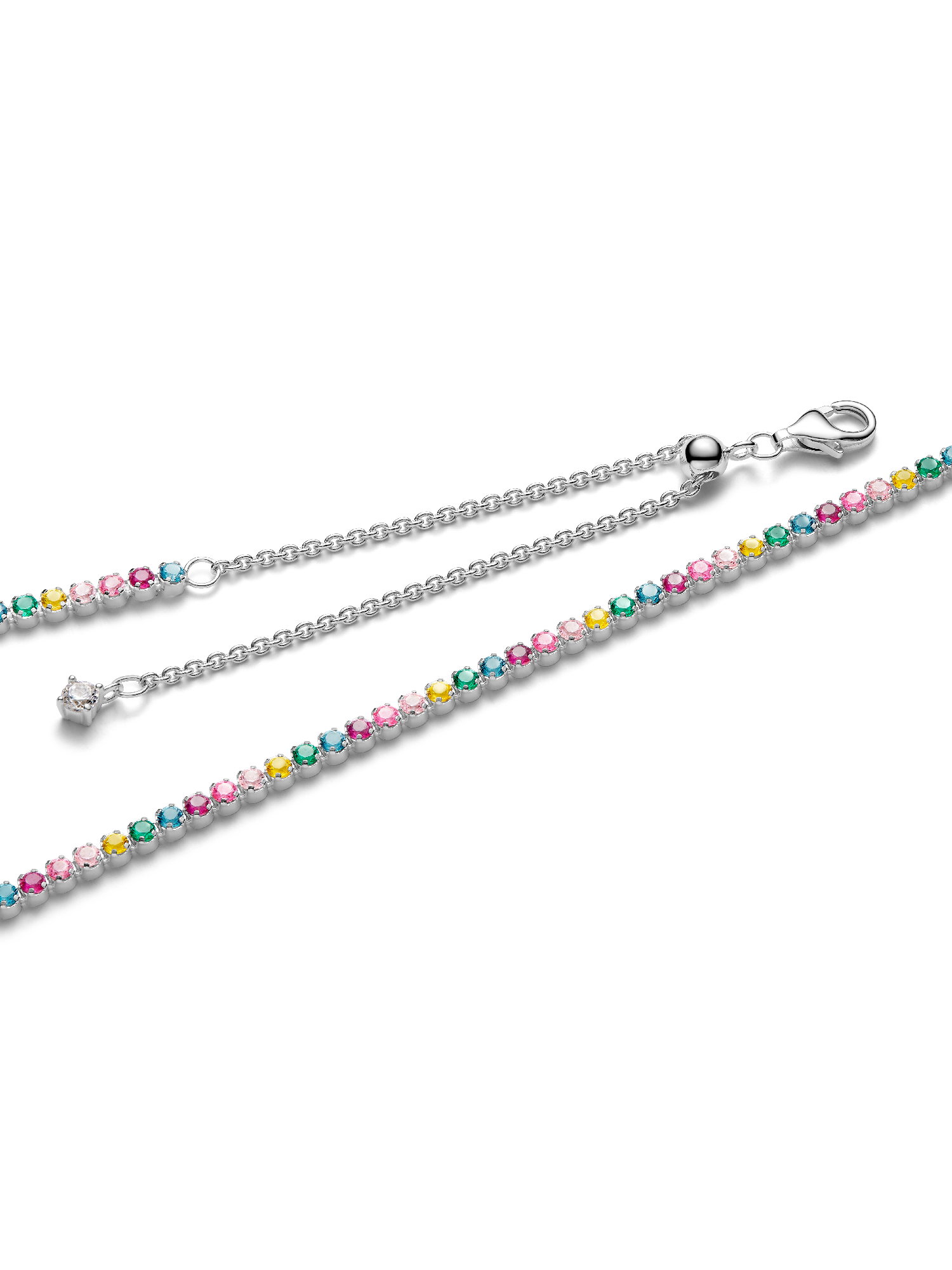 Rainbow Tennis Necklace