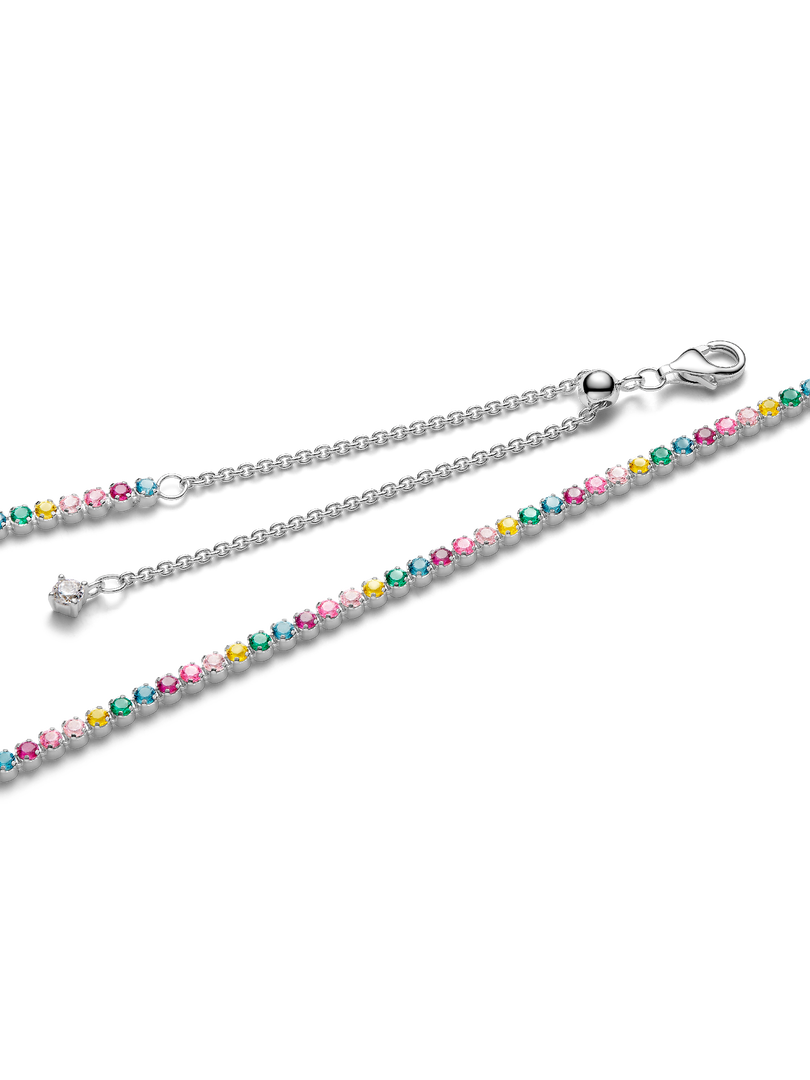 Rainbow Tennis Necklace