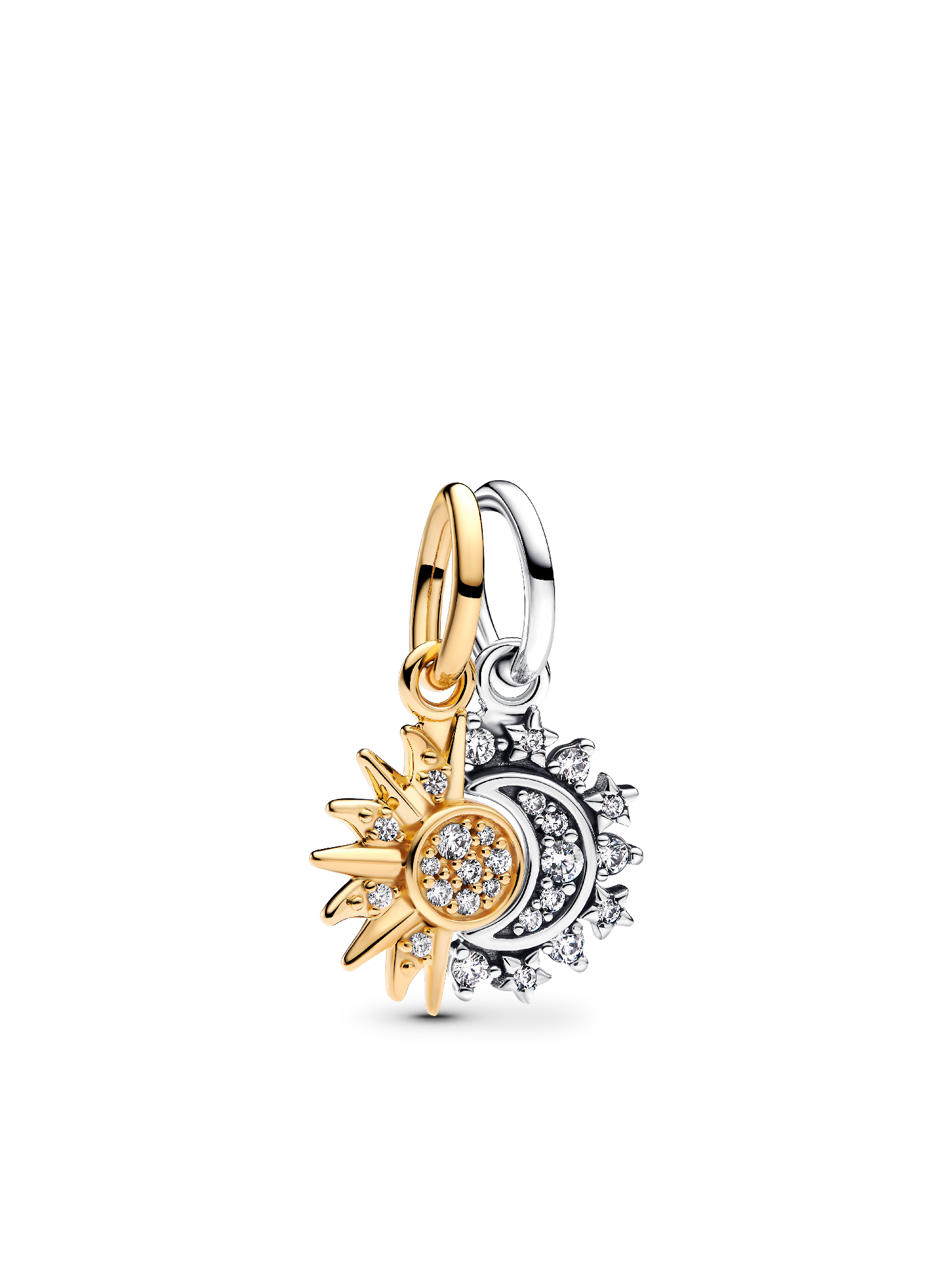 Set of Two Splittable Sun & Moon Friendship Necklaces