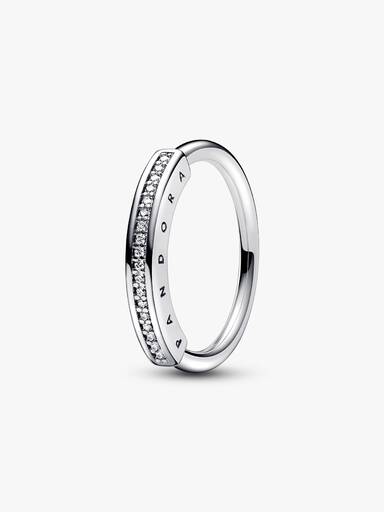 VENTE FINALE - Bague Pavé I-D Pandora Signature
