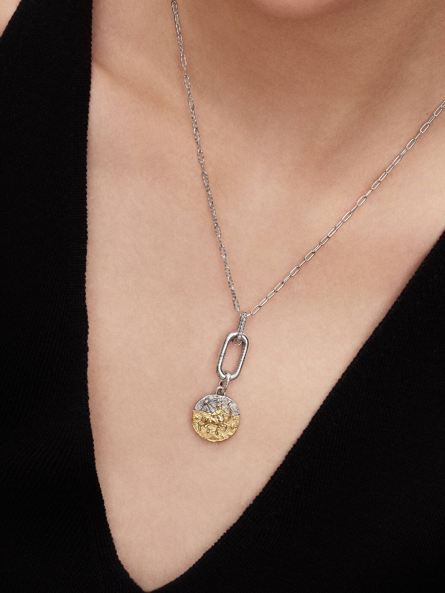 Sagittarius Zodiac Medallion Charm