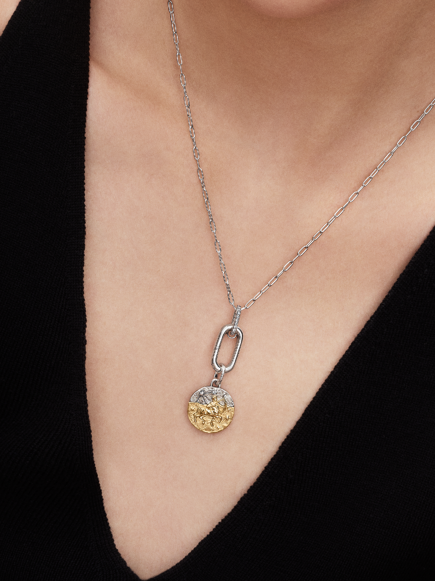 Sagittarius Zodiac Medallion Charm