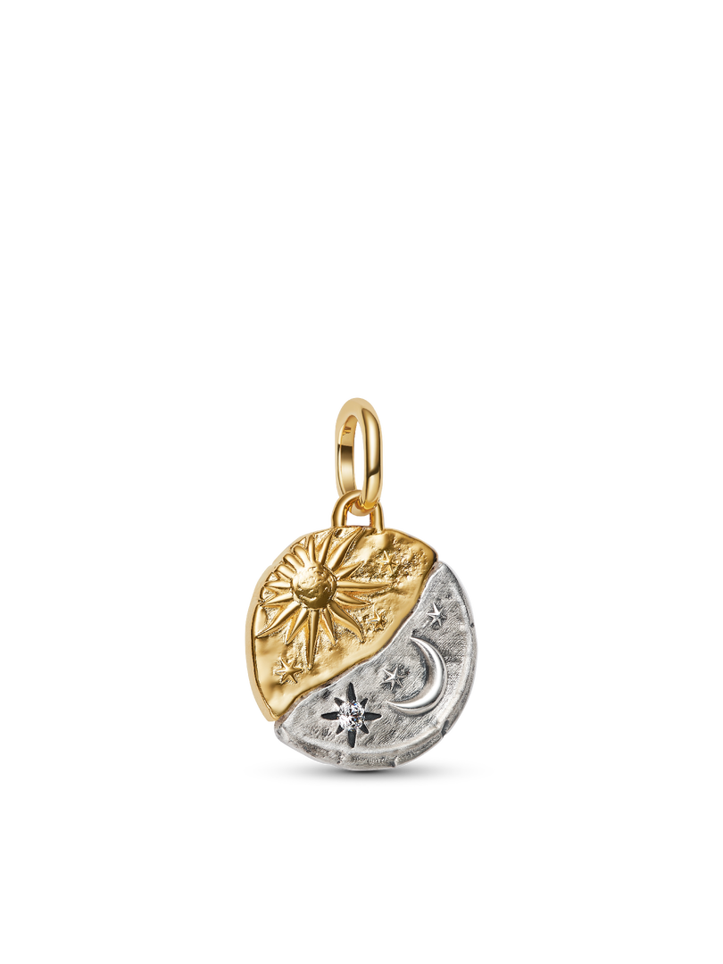 Sun & Moon Medallion Bracelet Set