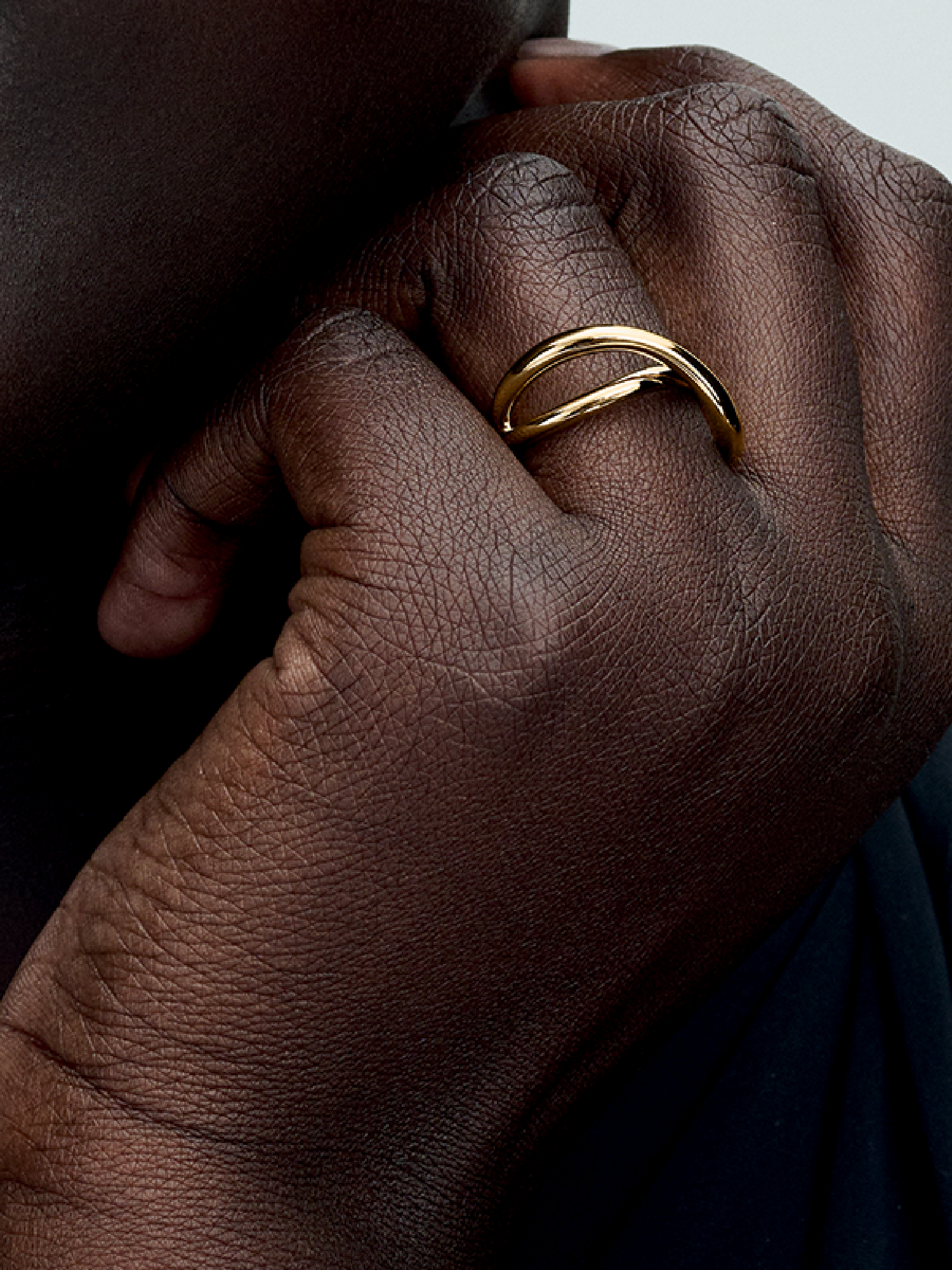Organically Shaped Infinity Ring