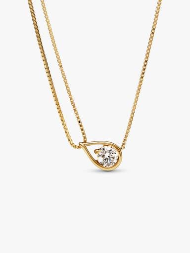 FINAL SALE - Pandora Infinite Lab-Grown Diamond Double Chain Collier Necklace