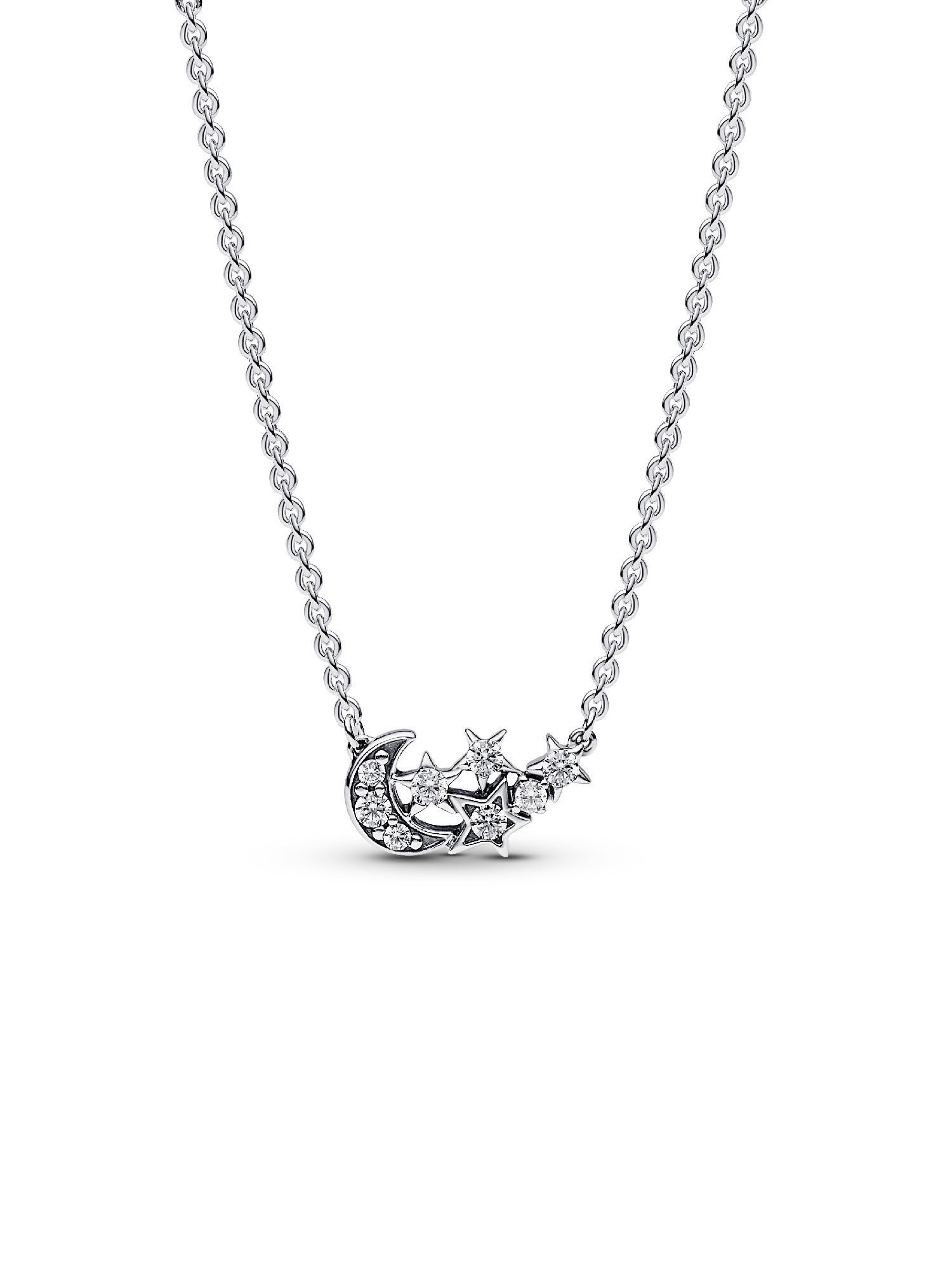 Sparkling Moon & Star Collier Necklace