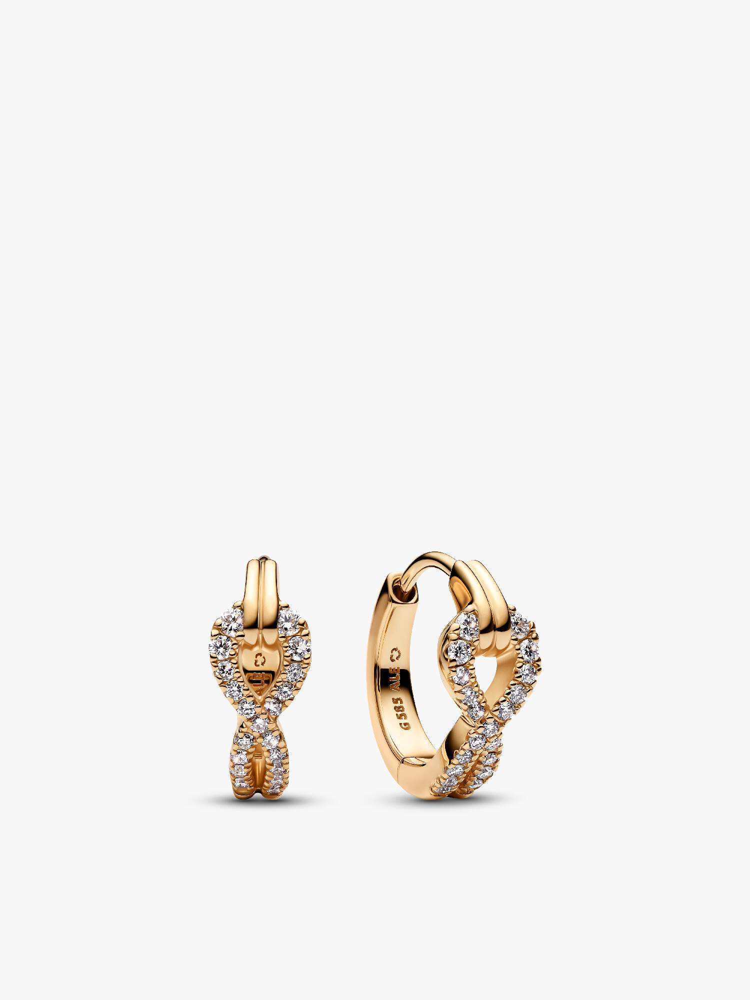 Pandora Infinite Lab-grown Diamond Pavé Hoop Earrings