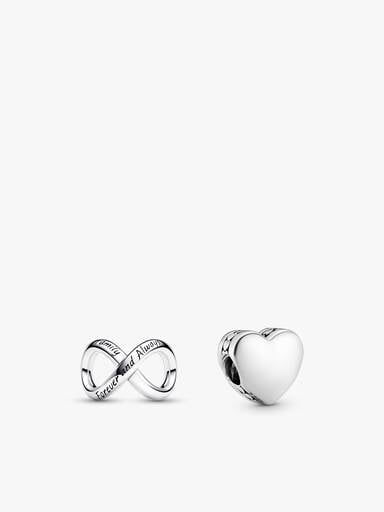Forever Love Engravable Charm Duo