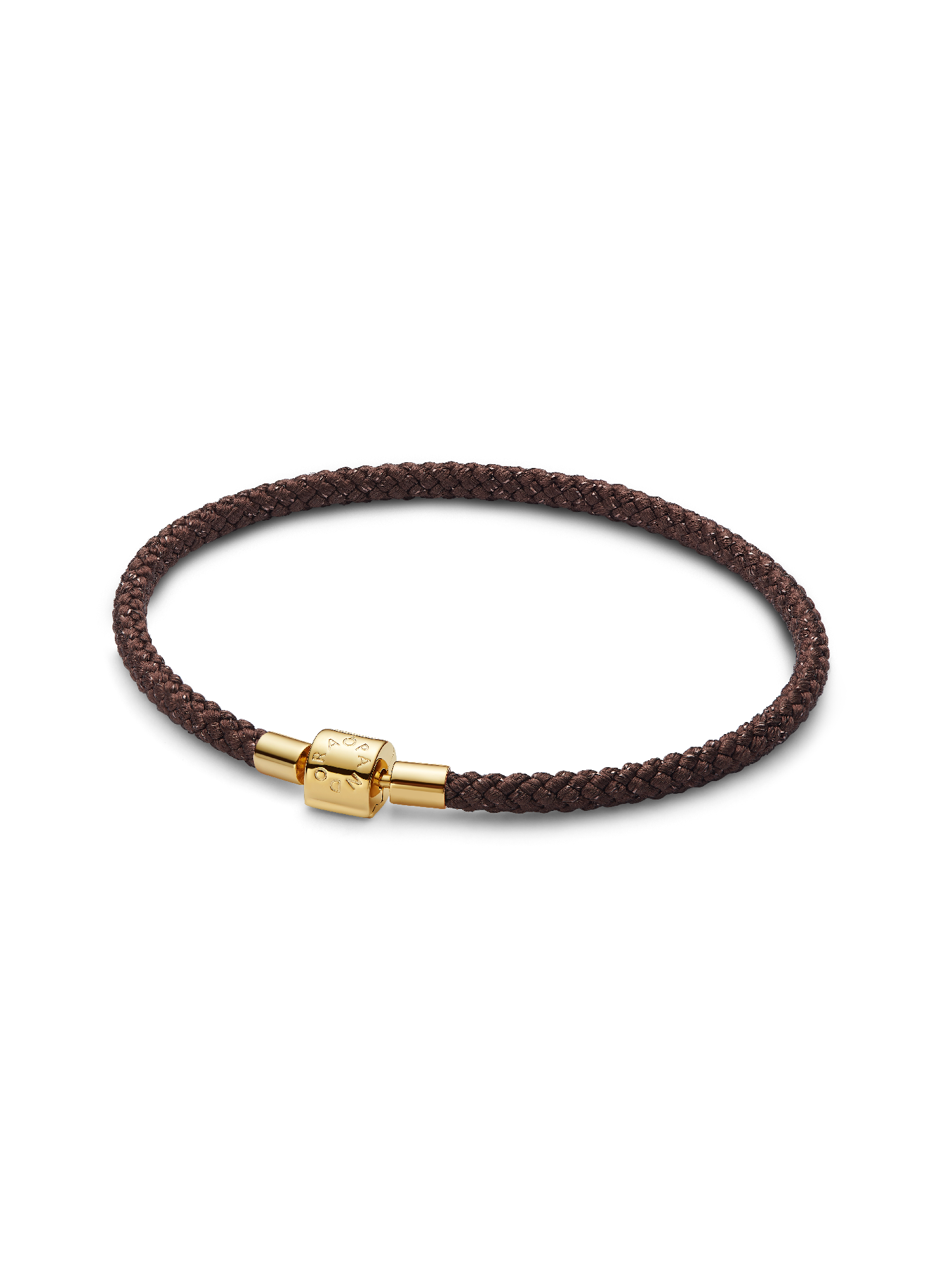 Bracelet Cordon brun scintillant