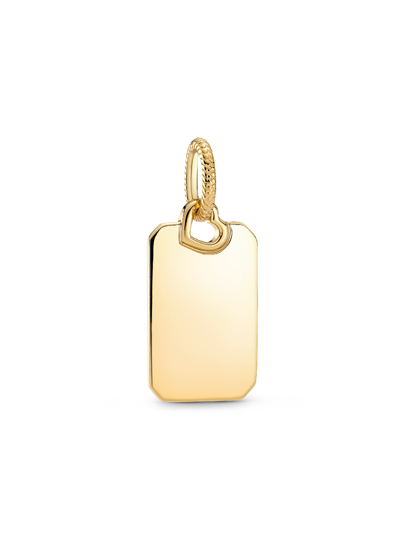 Pendentif Étiquette rectangulaire à graver