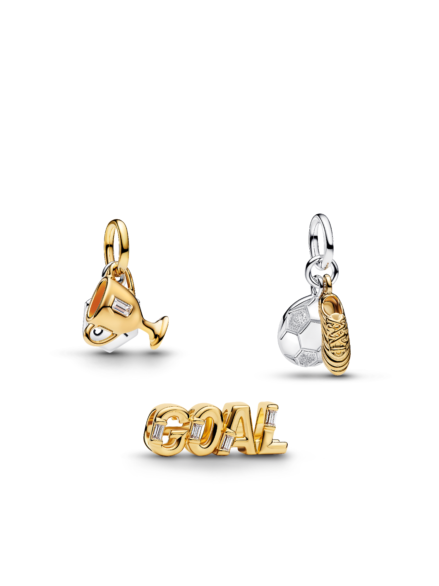 Soccer Goals Charm Trio