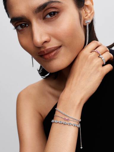 Bracelet à chaîne Boucle scintillante