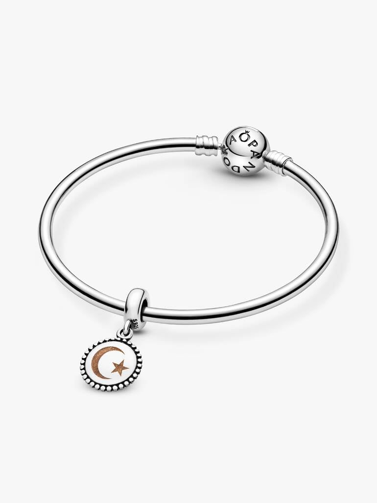 Crescent Star Dangle Charm