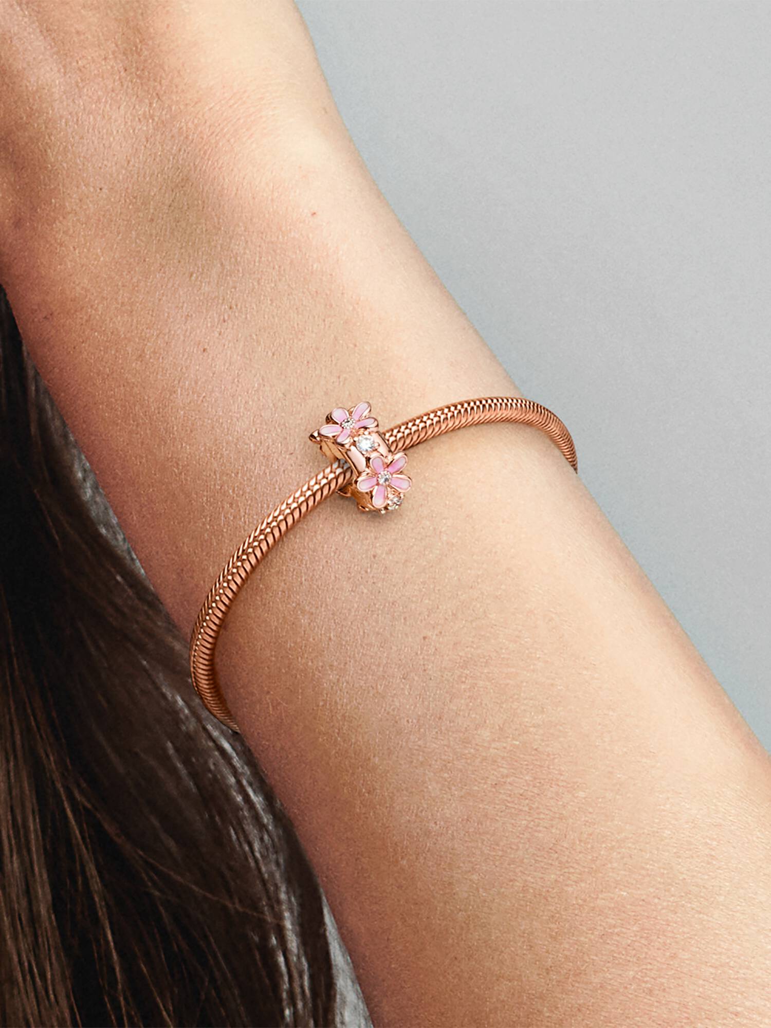 Clip espaceur Marguerites roses