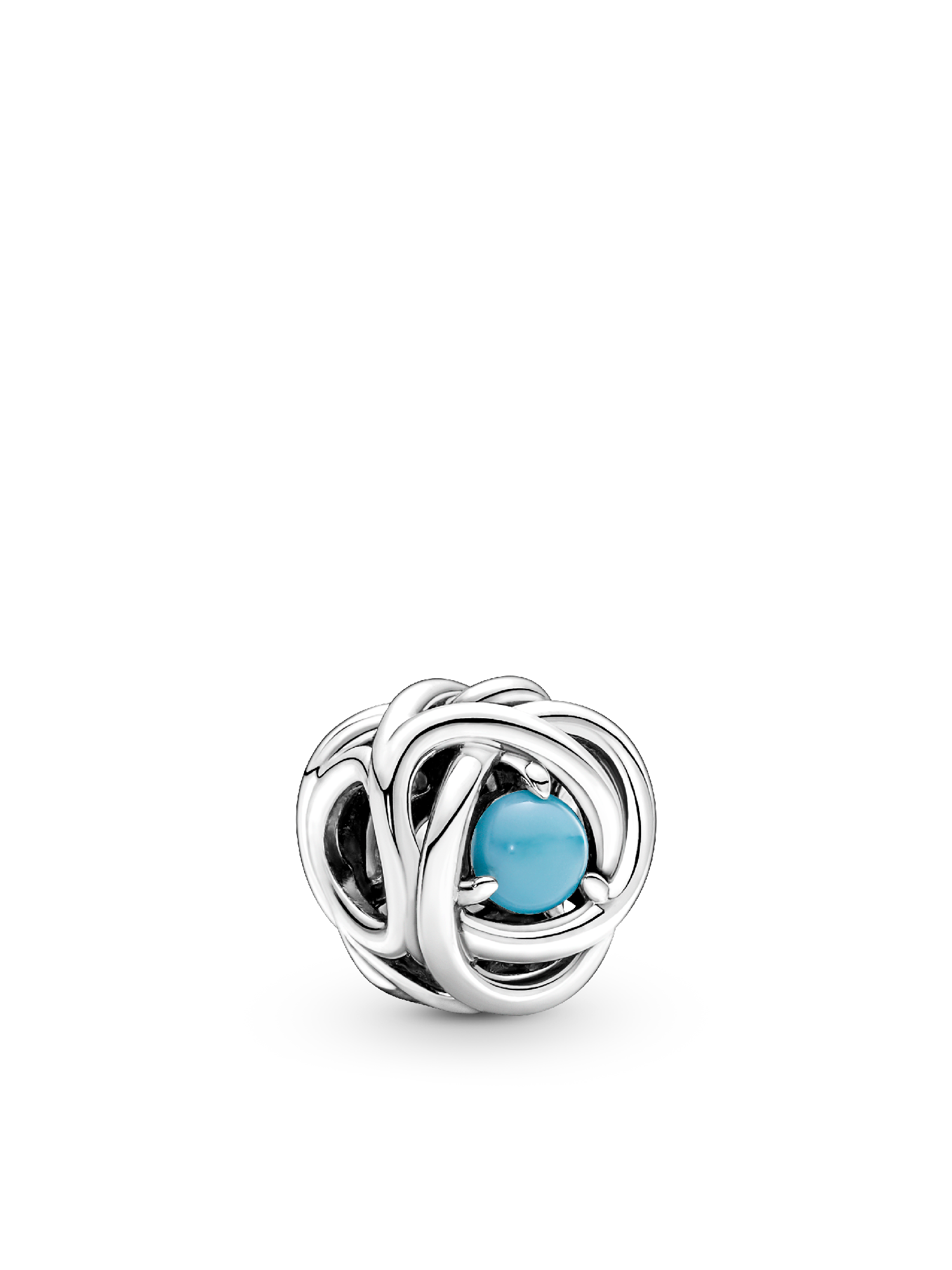 December Eternity Circle Pendant Necklace
