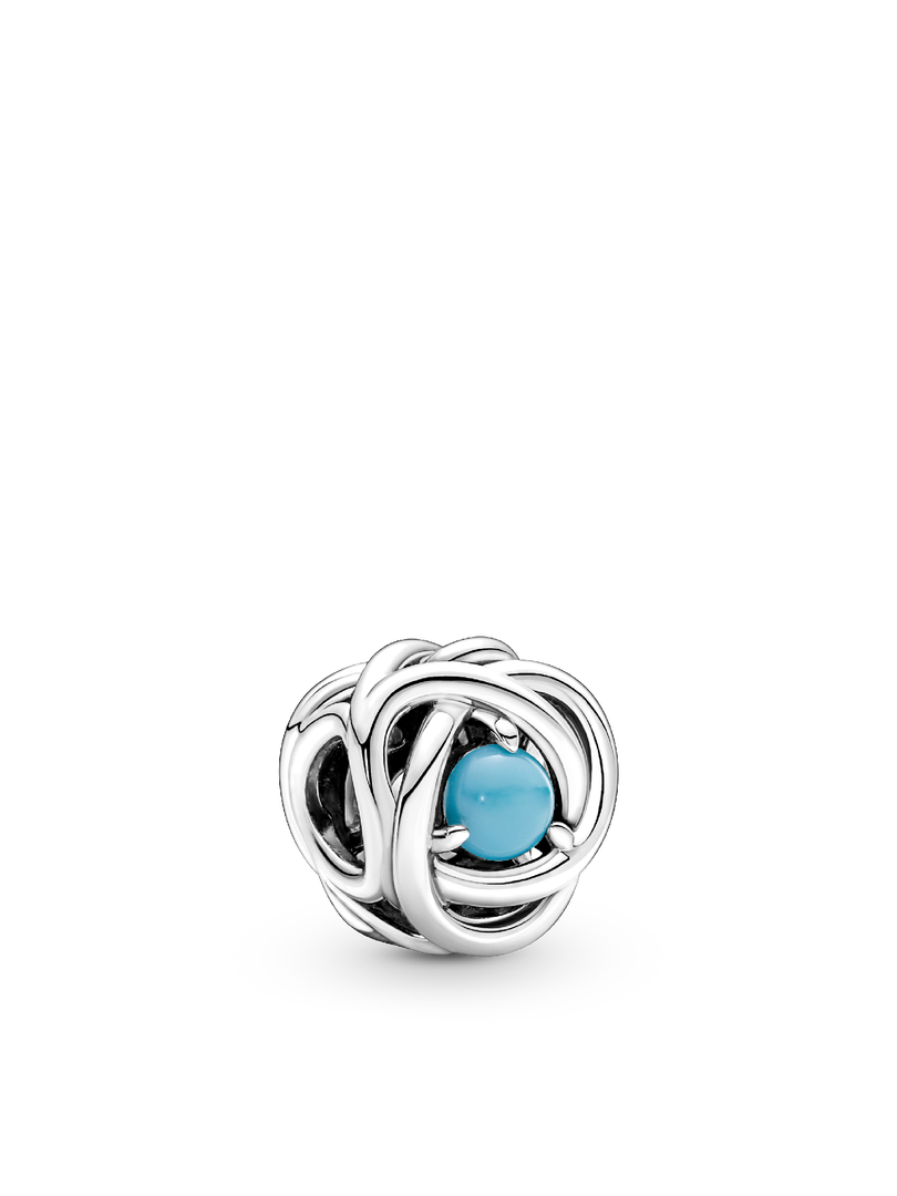December Eternity Circle Pendant Necklace