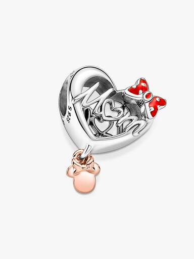 FINAL SALE - Disney Minnie Mouse Mom Heart Charm