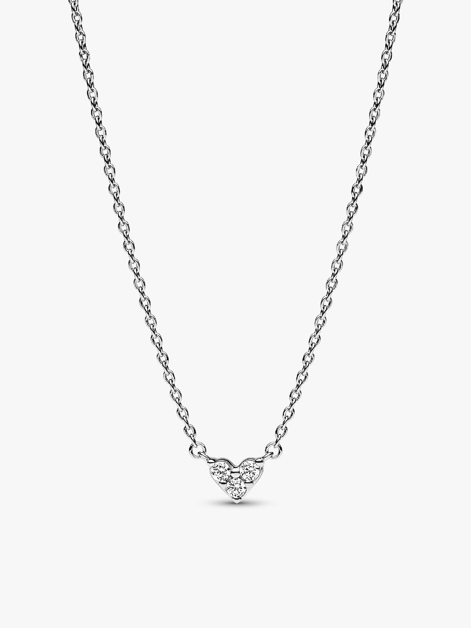 Collier Cœur à trois pierres
