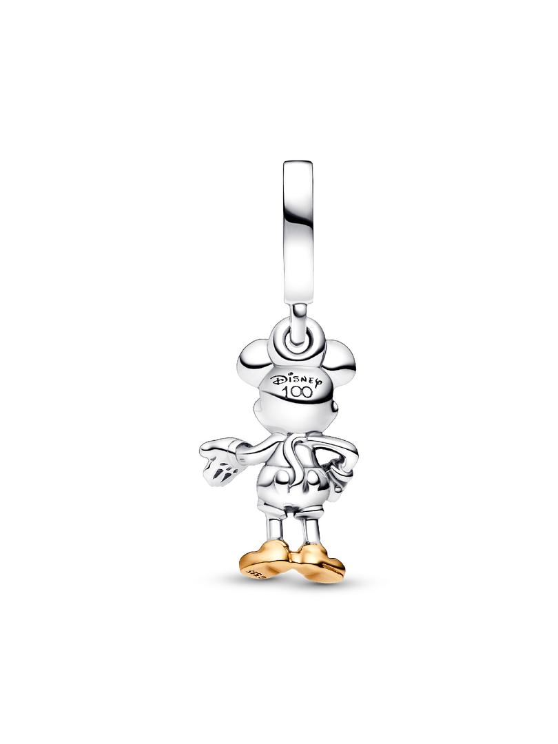 Disney 100th Anniversary Mickey Mouse Lab-grown Diamond Dangle Charm