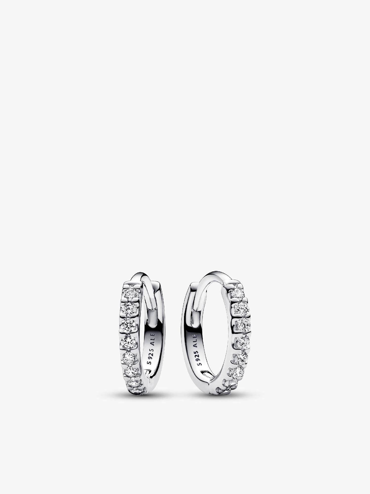 Sparkling Huggie Hoop Earrings