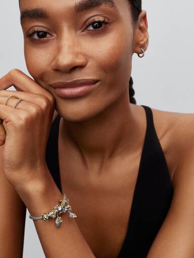 Charm Rajah de la Princesse Jasmine de Disney avec diamant créé en laboratoire