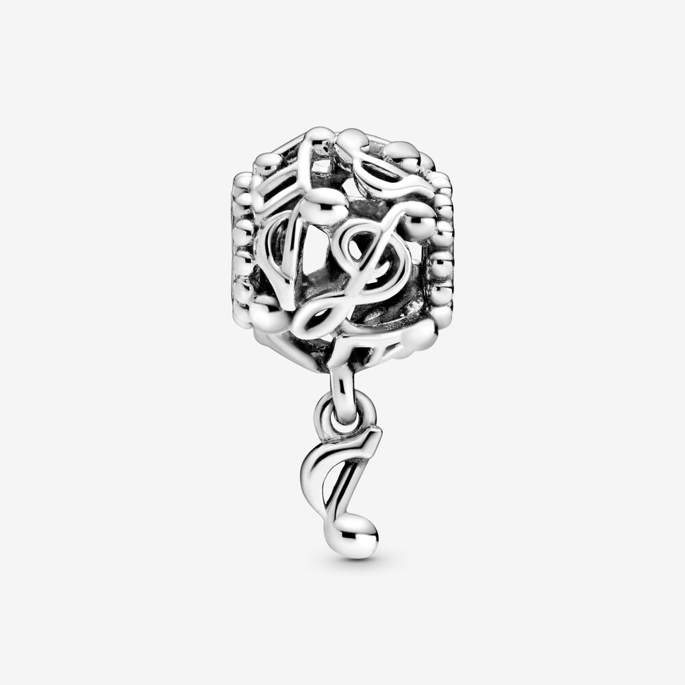 Openwork Music Notes Charm | Sterling silver | Pandora Canada