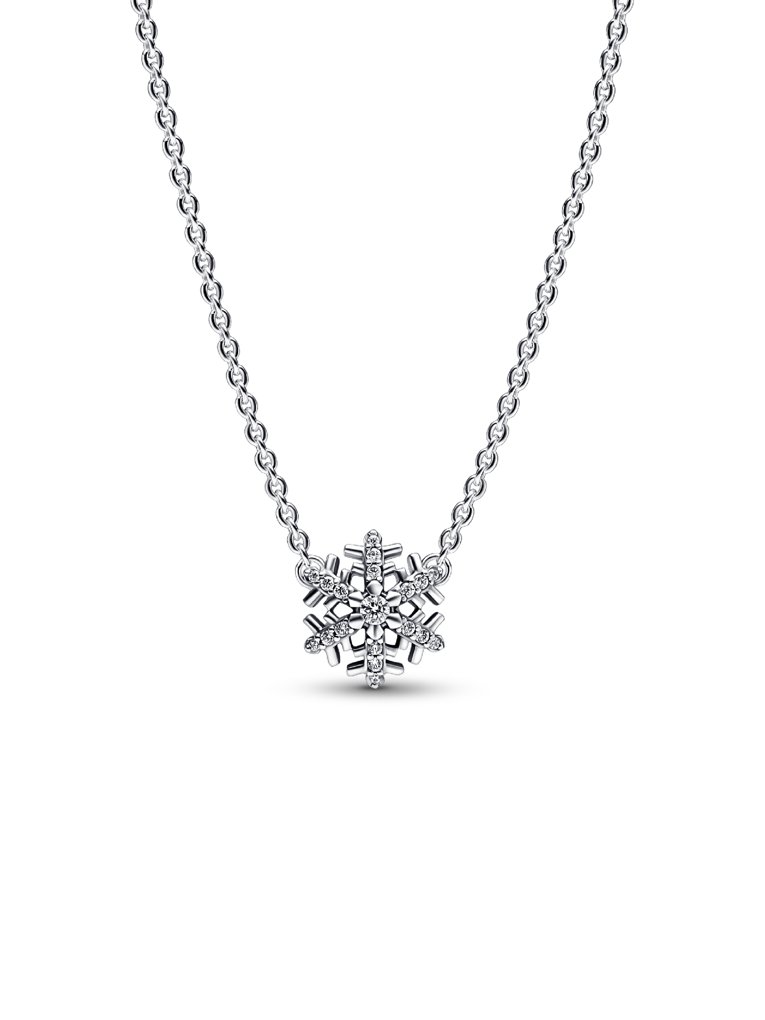 Sparkling Snowflake Pendant Necklace