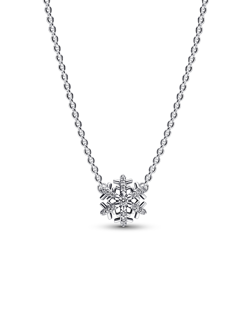 Sparkling Snowflake Pendant Necklace