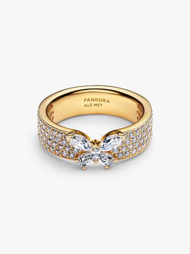 Bague audacieuse Papillon scintillant