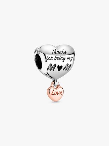 FINAL SALE - Love You Mom Heart Charm