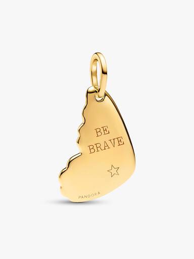 Pendentif rectangulaire Aile de papillon à graver