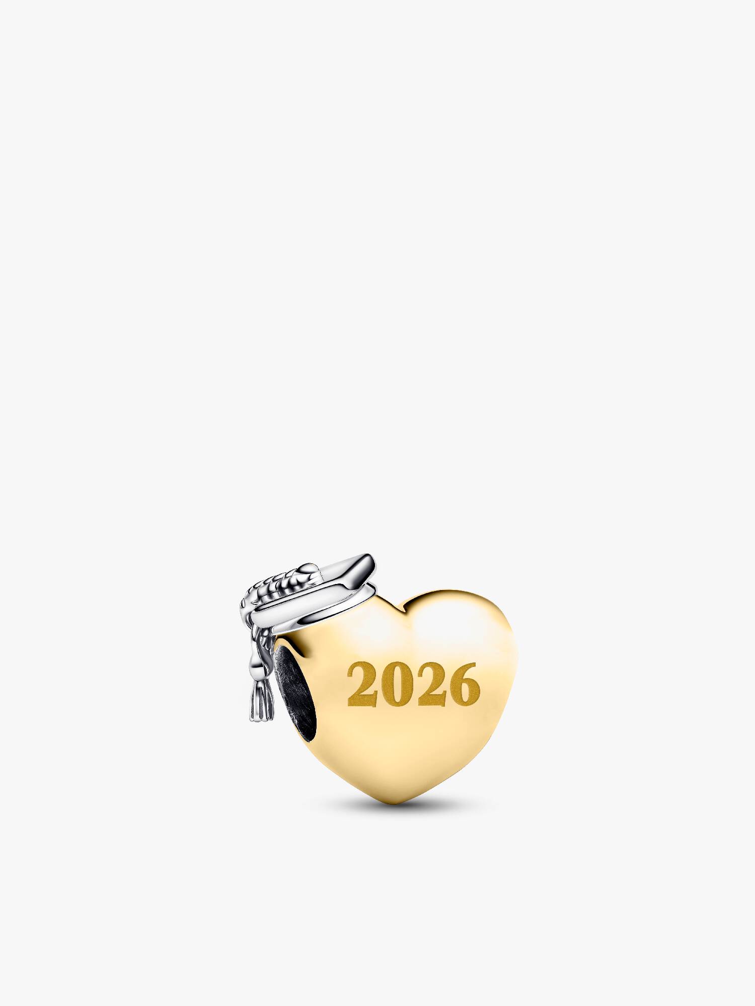 Charm Cœur jaune de remise de diplômes 2026