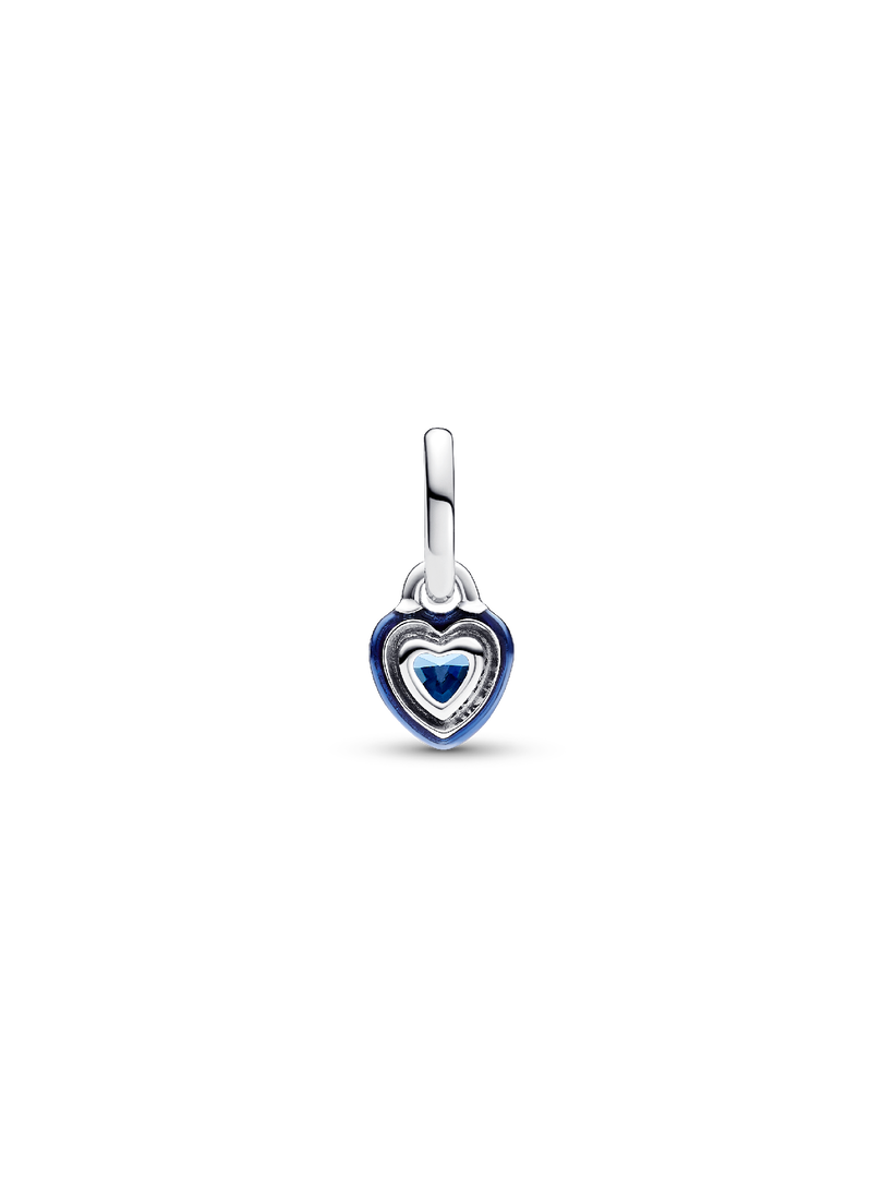 Mini charm-pendentif Chakra en forme de cœur noir Pandora ME