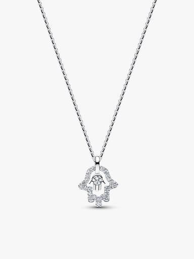 Pandora Talisman Lab-Grown Diamond Hamsa Hand Necklace & Earrings Set