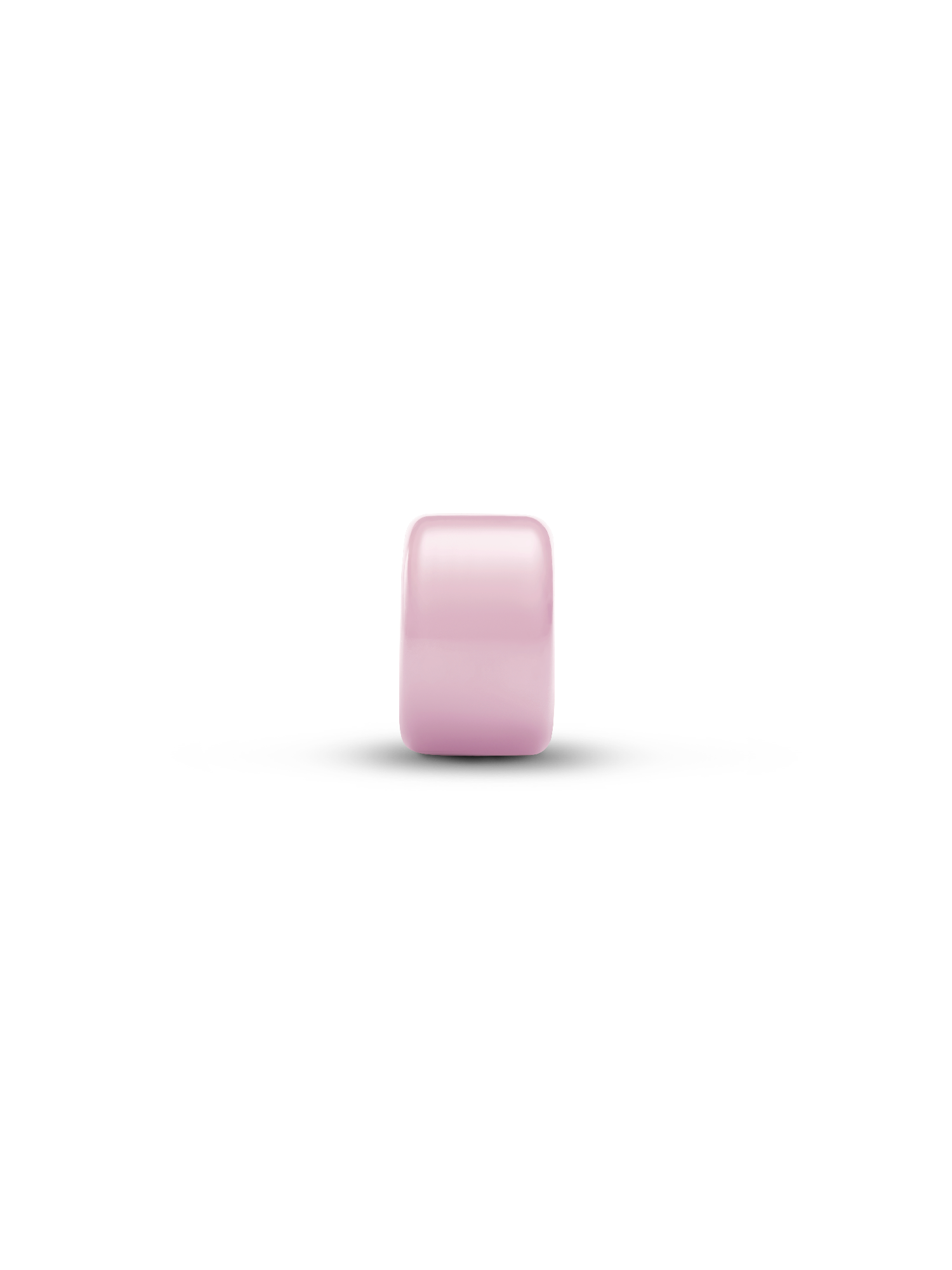 Mini charm en verre de Murano rose