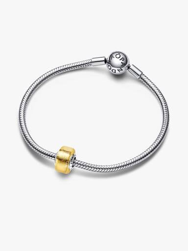 VENTE FINALE - Mini charm en verre de Murano doré