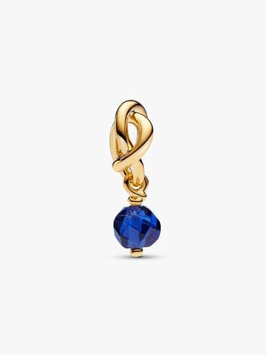 September Blue Eternity Circle Dangle Charm