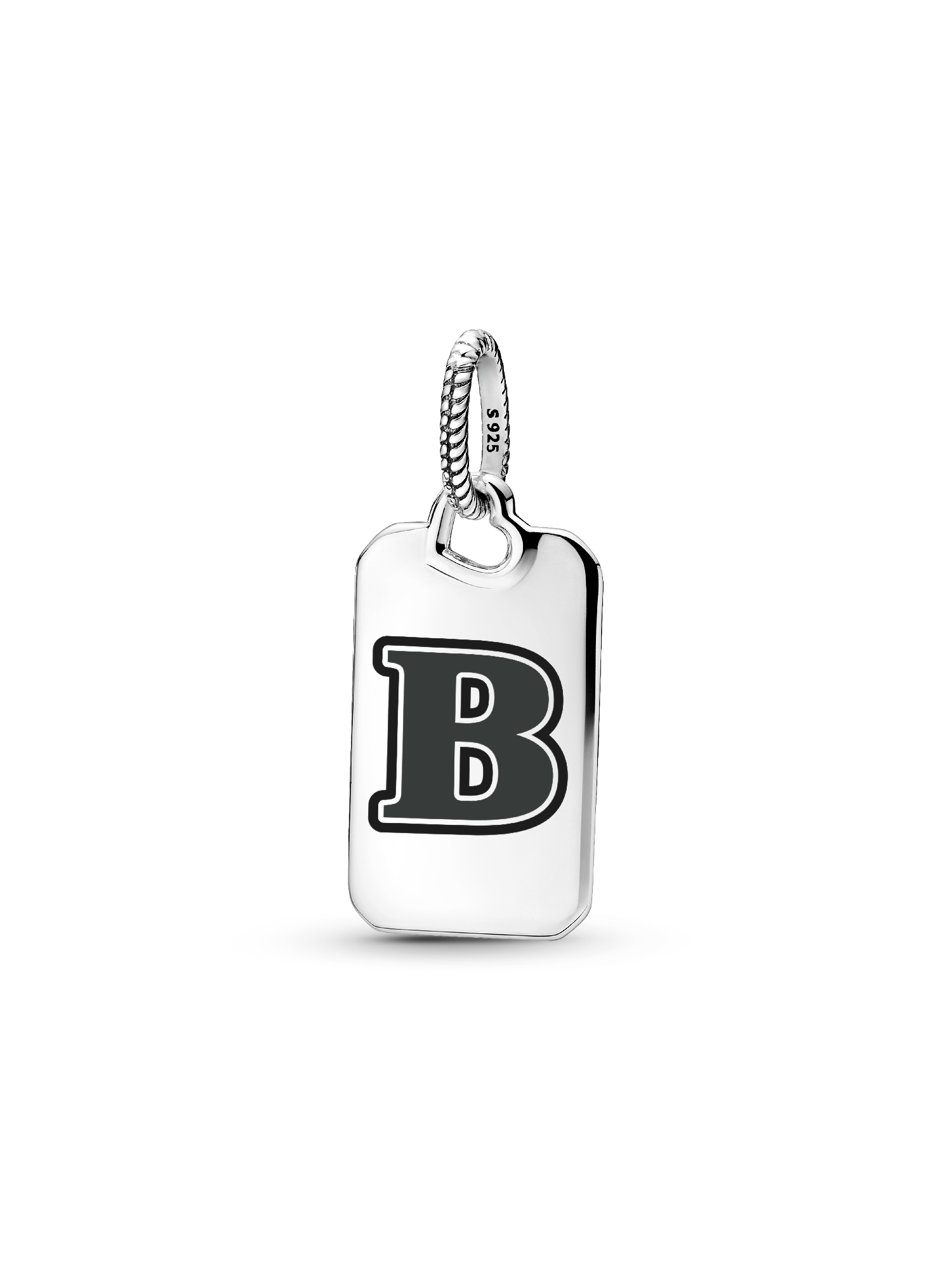 Letter B Rectangle Pendant