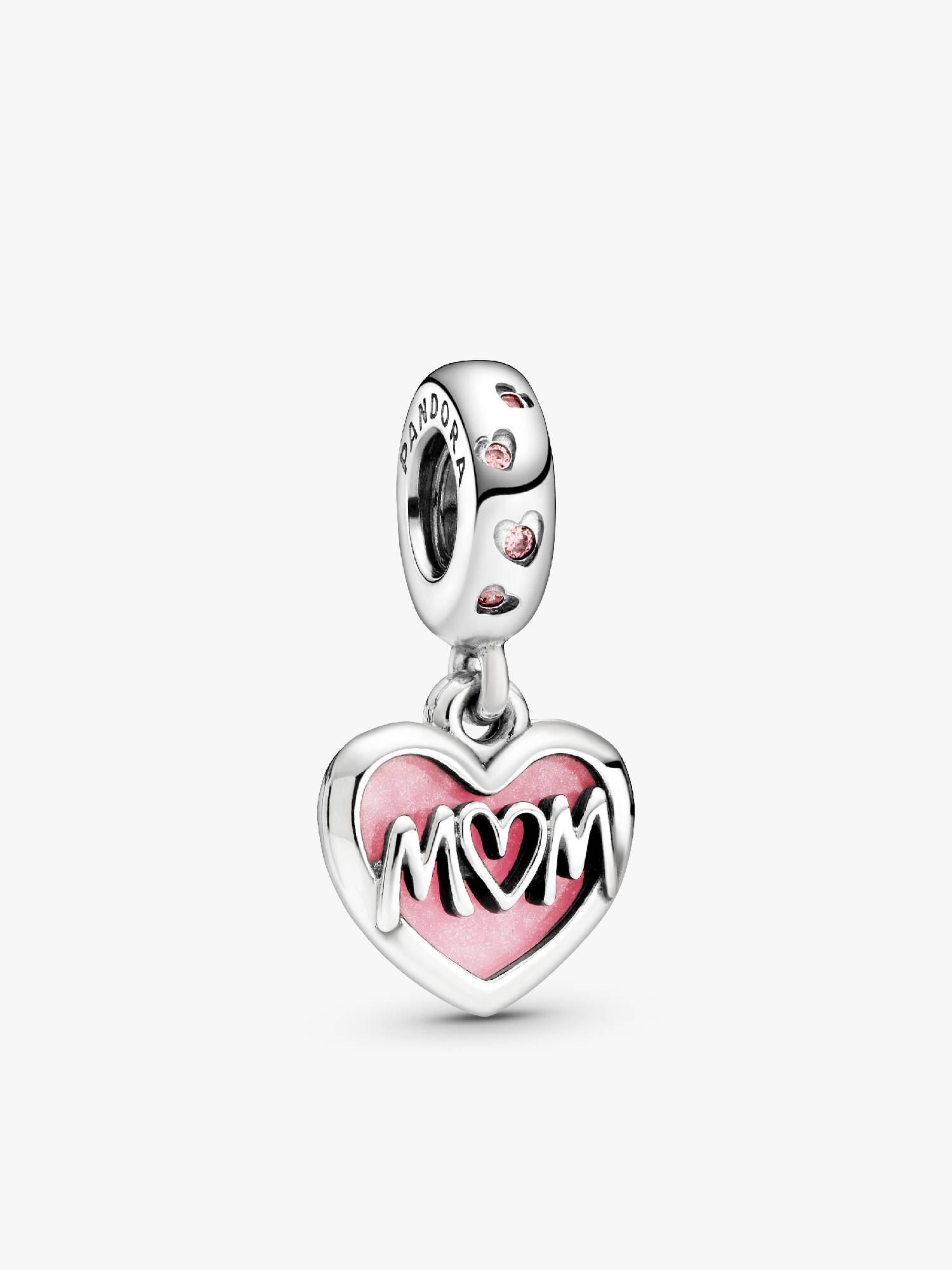 Breloque Cœur avec inscription « Mum »