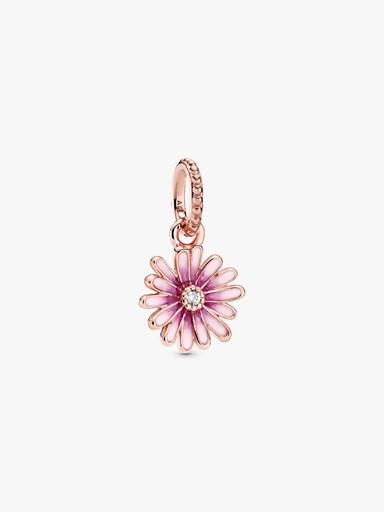FINAL SALE - Pink Daisy Flower Dangle Charm