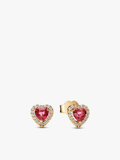 Elevated Heart Necklace & Earrings Set