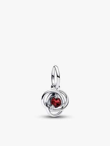July Eternity Circle Dangle Charm Bracelet Set