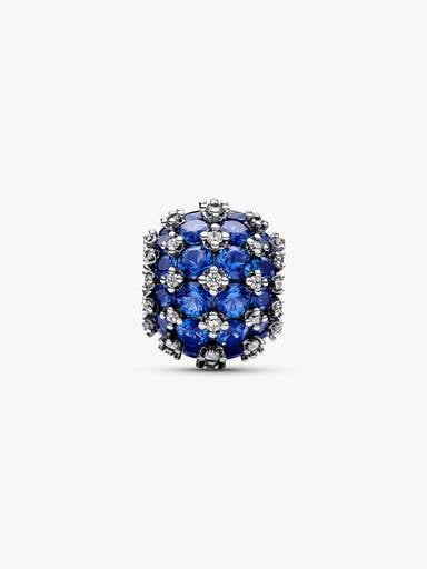 FINAL SALE - Sparkling Pavé Round Blue Charm