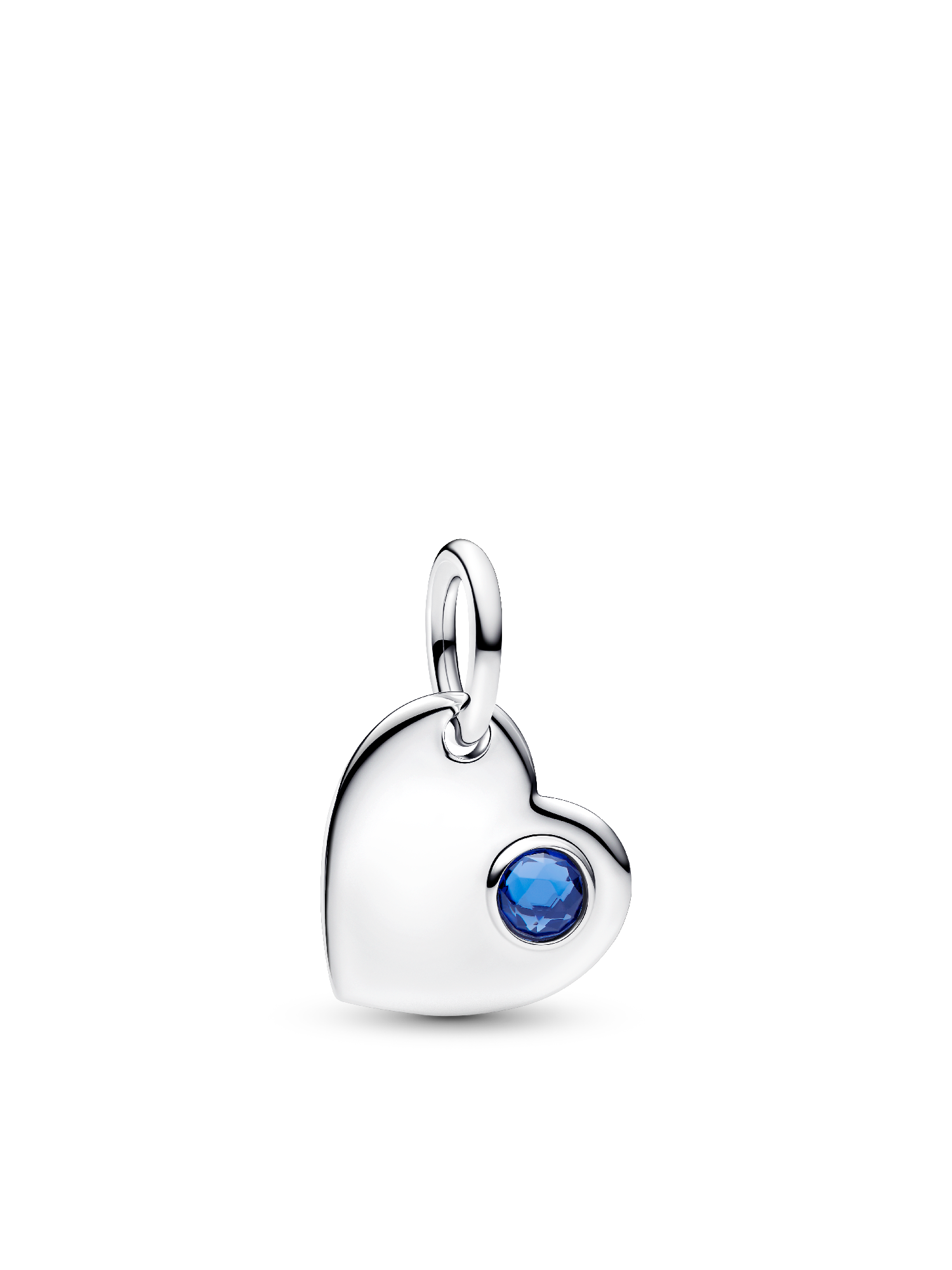 September Birthstone Heart Pendant Necklace
