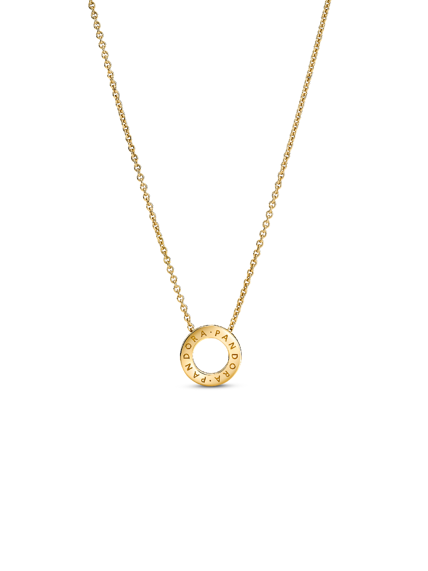 Pandora Logo Pavé Circle Collier Necklace