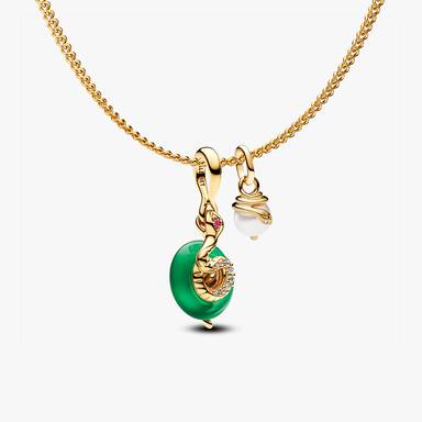 Collier à charm-pendentif Année du serpent