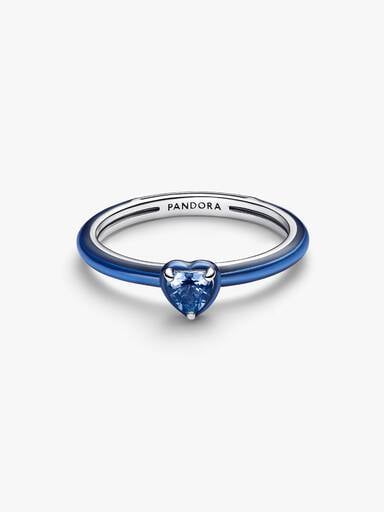 Bague Cœur chakra bleu