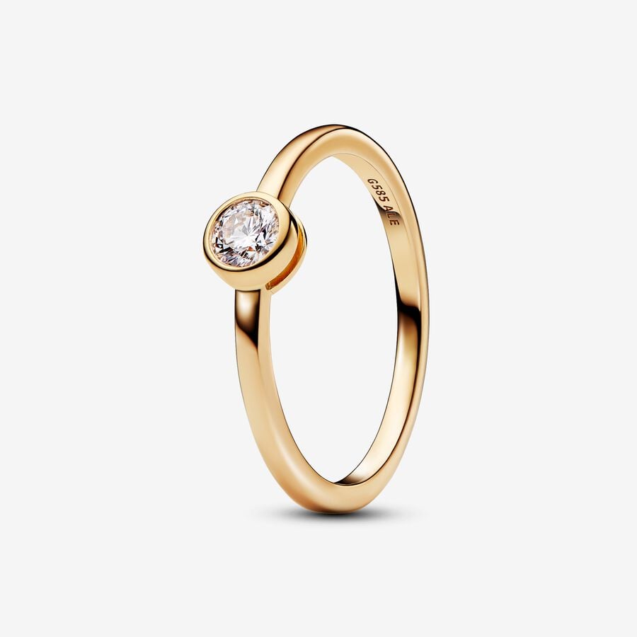 Pandora Era Lab-grown Diamond Bezel Ring 0.25 carat tw 14k Gold image number 0
